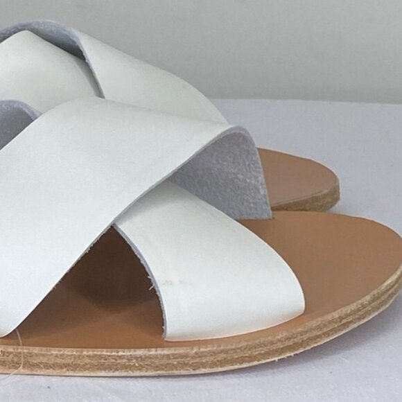 NEW ANCIENT GREEK Women’s Thais Sandals – White Vachetta Leather – Size 7 - Picture 2 of 2